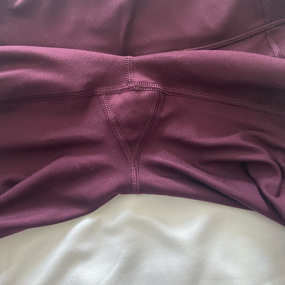 SOLD Victoria Secret Maroon Leggings - Picture 7 of 8